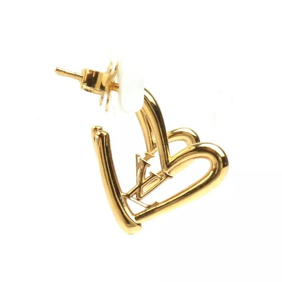 LOUIS VUITTON Fall in Love Earrings PM Pierce Gold Metal - Picture 4 of 11